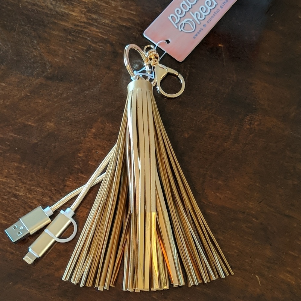 Purse charm/ key chain charger